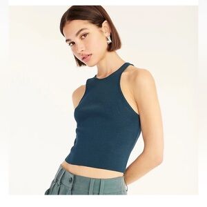NWT J. Crew Supersculpt racerback sweater-tank Size XS